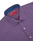 Manchester Camisa de Vestir Slim Fit en Algodón con Cuello Roma y Puño Ejecutivo - Manchester
