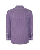 Manchester Camisa de Vestir Slim Fit en Algodón con Cuello Roma y Puño Ejecutivo - Manchester
