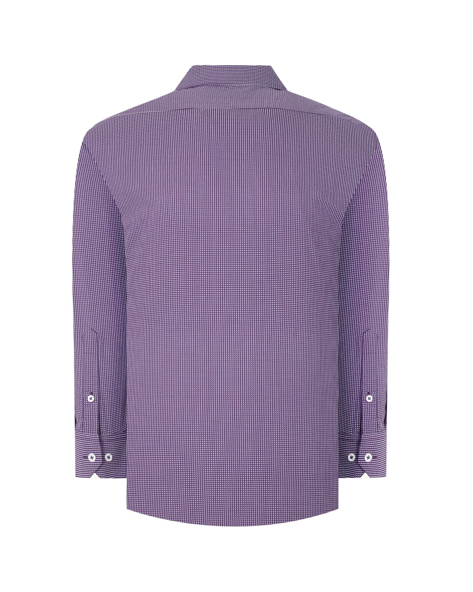 Manchester Camisa de Vestir Slim Fit en Algodón con Cuello Roma y Puño Ejecutivo - Manchester