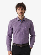 Manchester Camisa de Vestir Slim Fit en Algodón con Cuello Roma y Puño Ejecutivo - Manchester