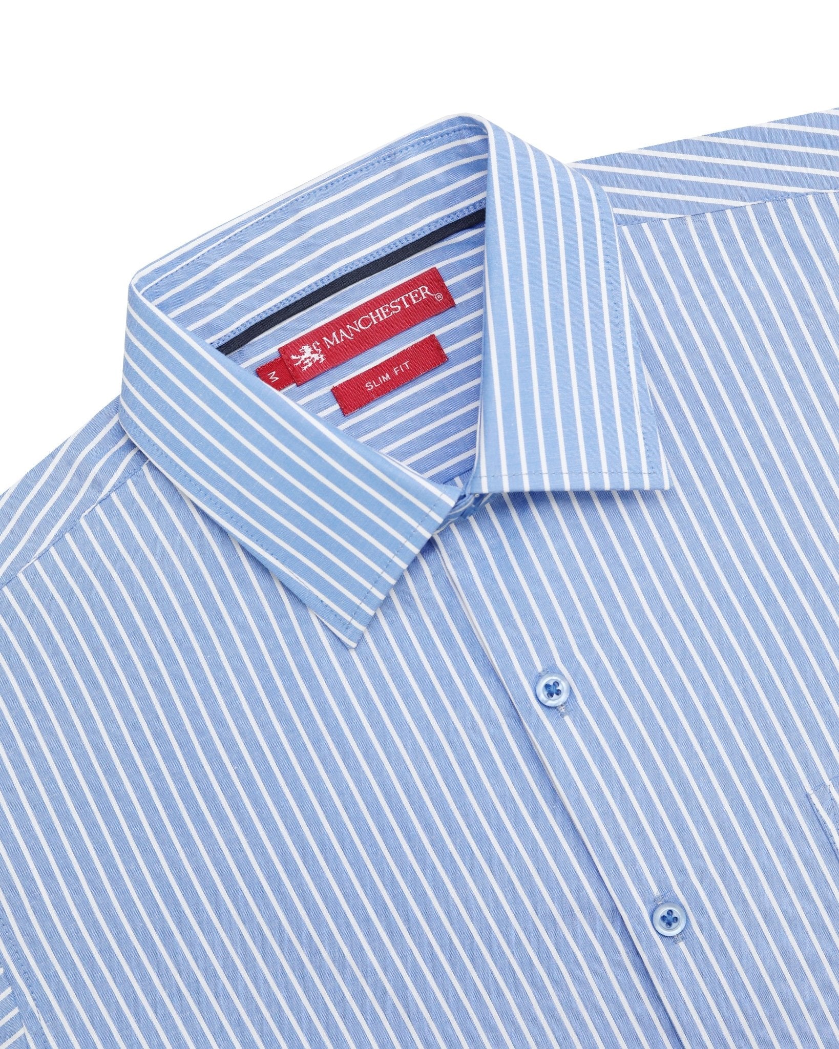 Manchester Camisa de Vestir Slim Fit en Rayas - Manchester