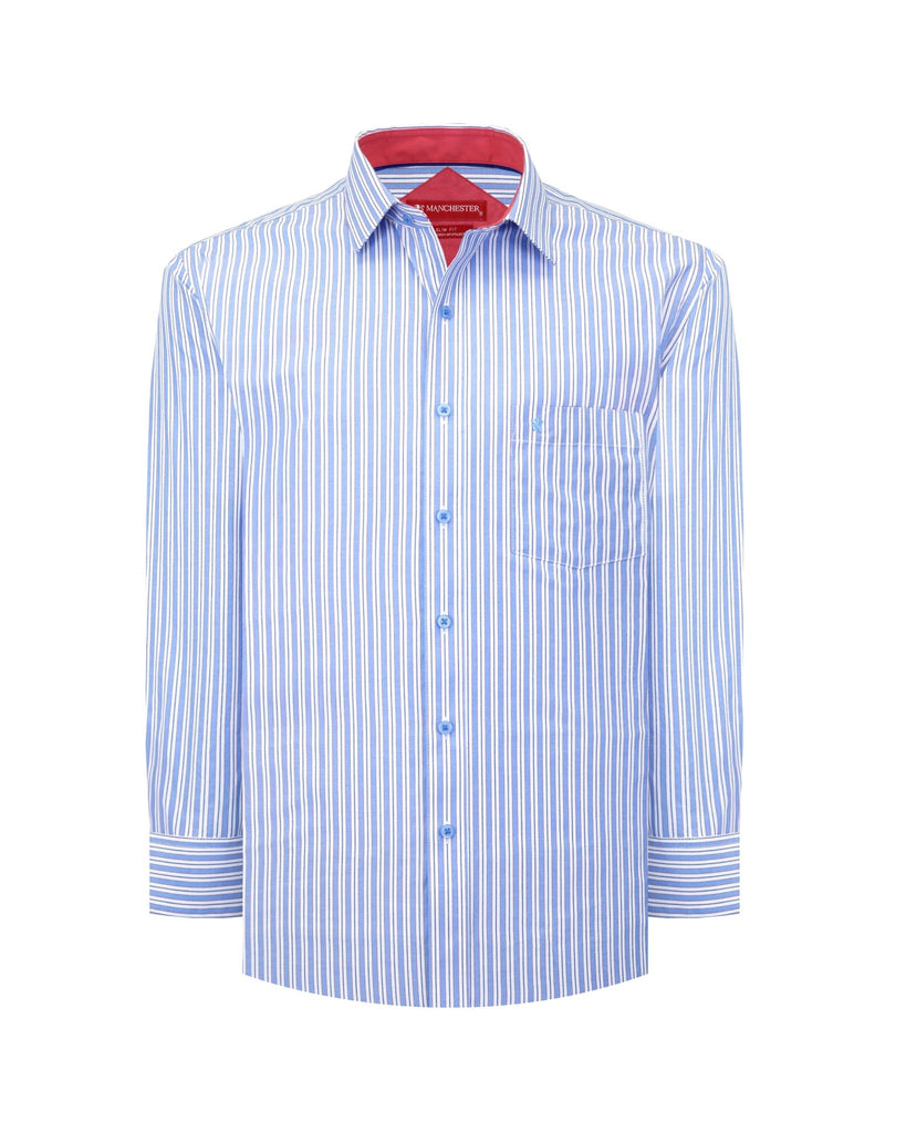 Manchester Camisa de Vestir Slim Fit Mezcla Algodón - Manga Larga - Manchester