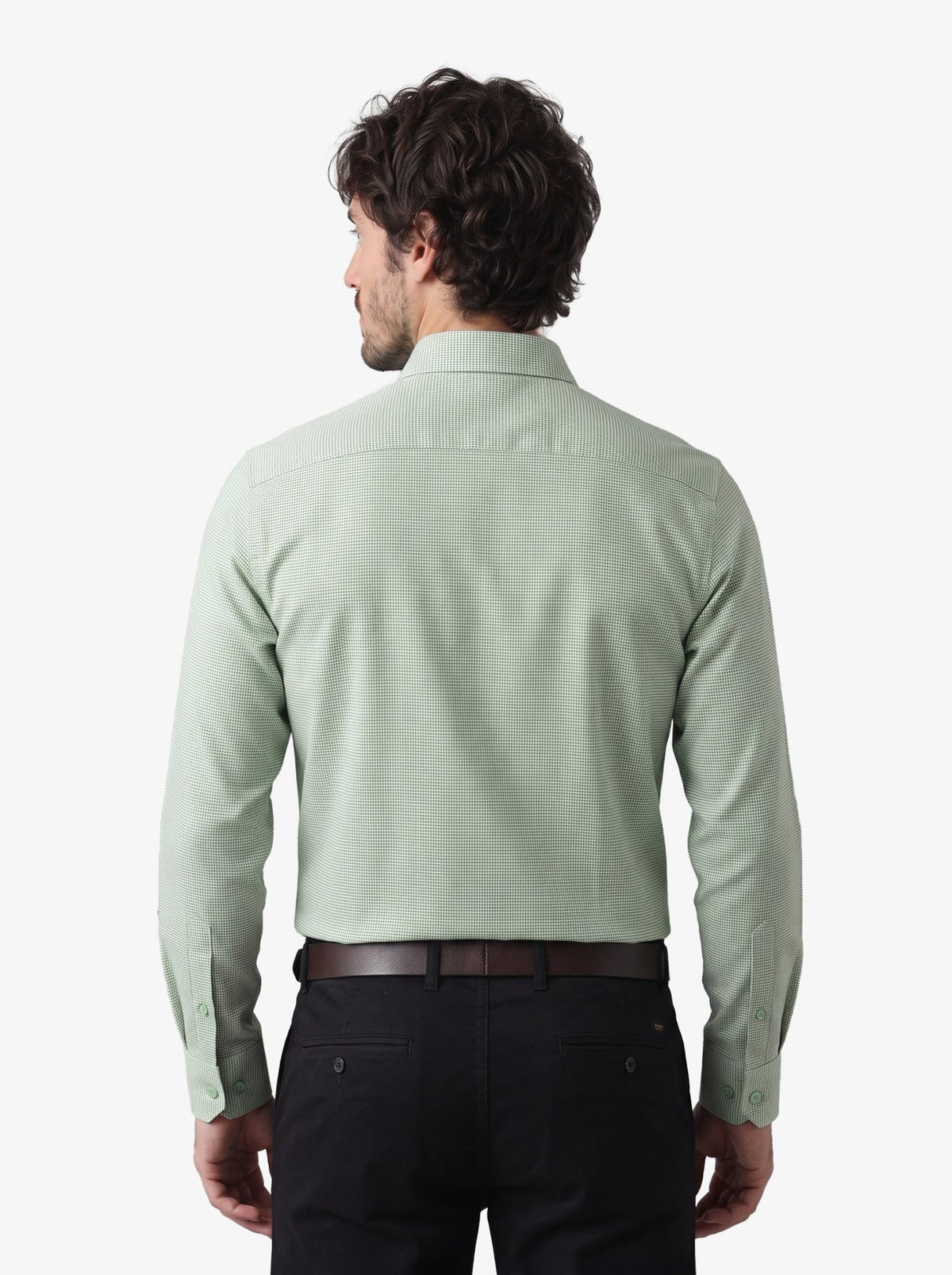 Manchester Camisa de Vestir Slim Fit Mezcla Algodón y Poliéster Manga Larga - Manchester