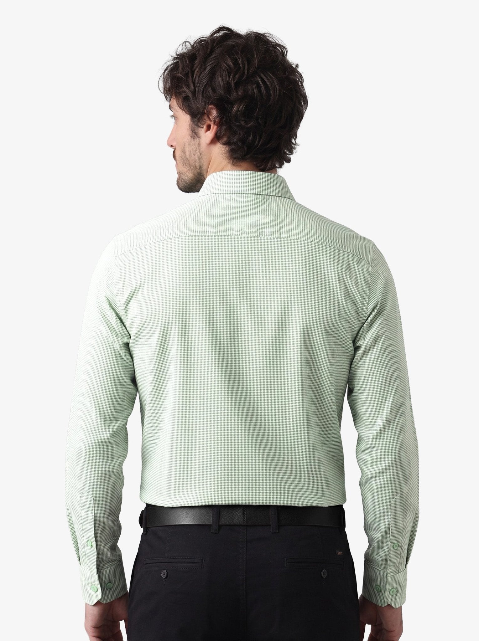 Manchester Camisa de Vestir Slim Fit Mezcla Algodón y Poliéster Manga Larga - Manchester