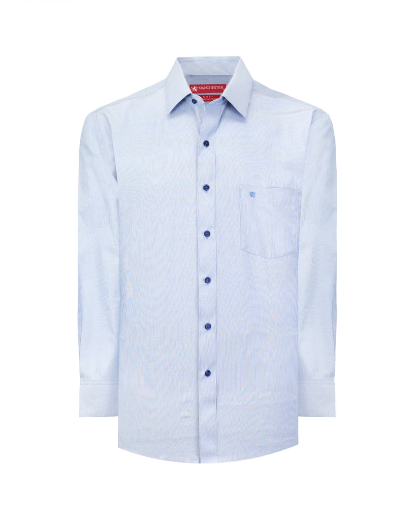 Manchester Camisa de Vestir Slim Fit Mezcla Poliéster y Algodón - Manchester