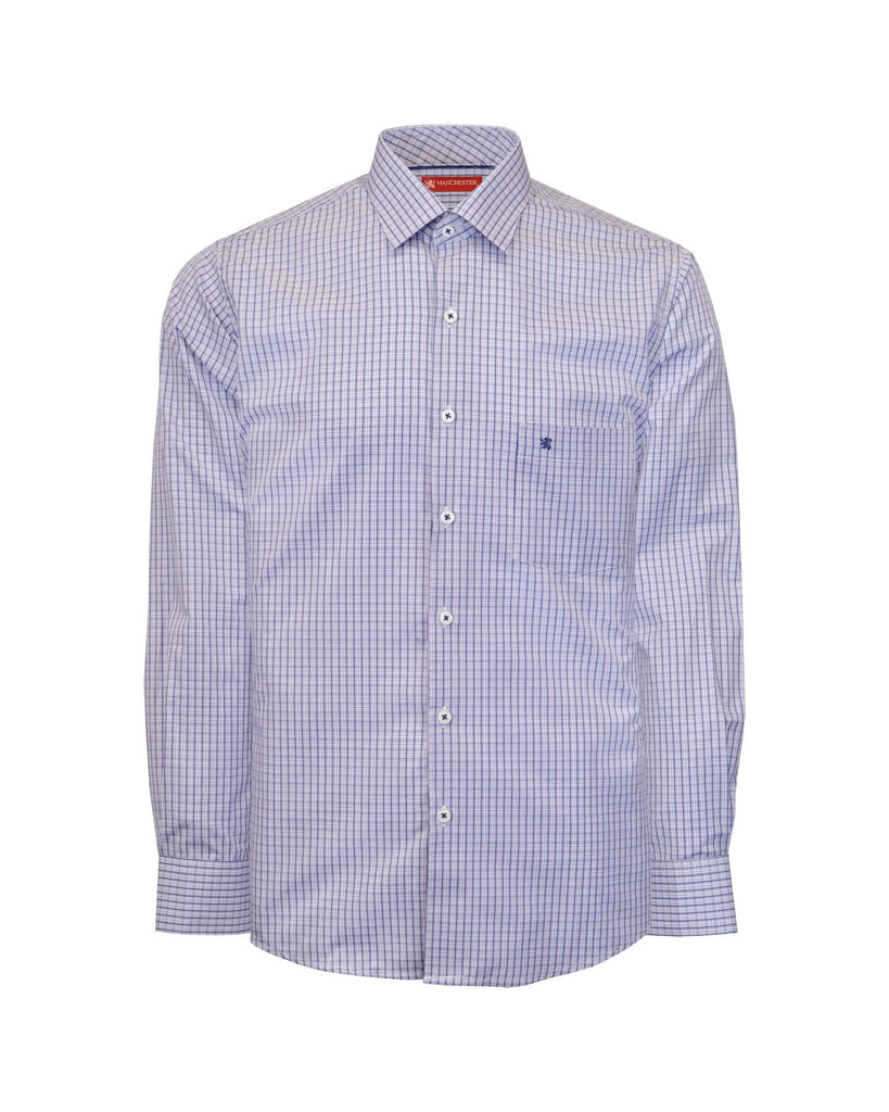 Manchester Camisa de Vestir Slim Fit Poliéster y Algodón Manga Larga - Manchester