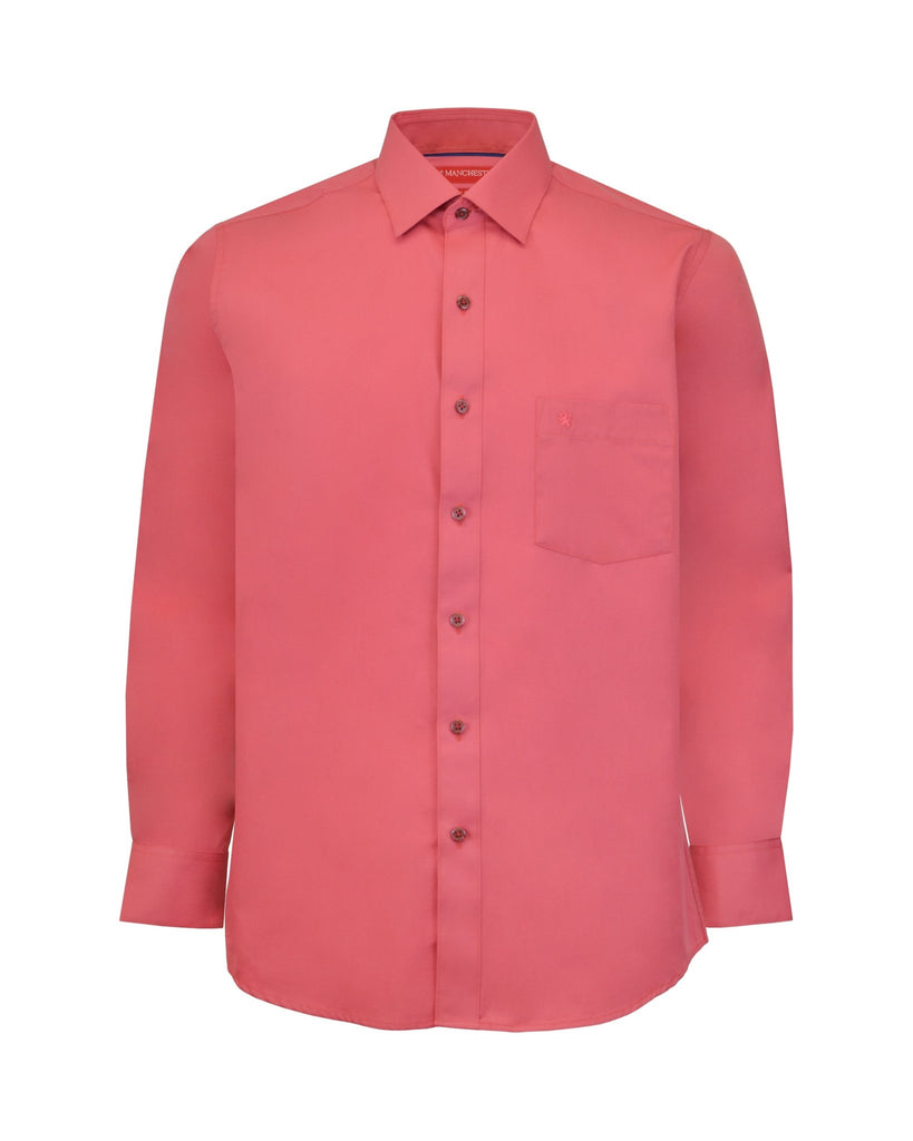 Manchester Camisa de Vestir Slim Fit Puños Convertibles - Mezcla de algodón - Manchester