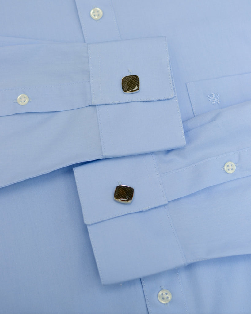 Manchester Camisa de Vestir Slim Fit Puños Convertibles - Mezcla de algodón - Manchester