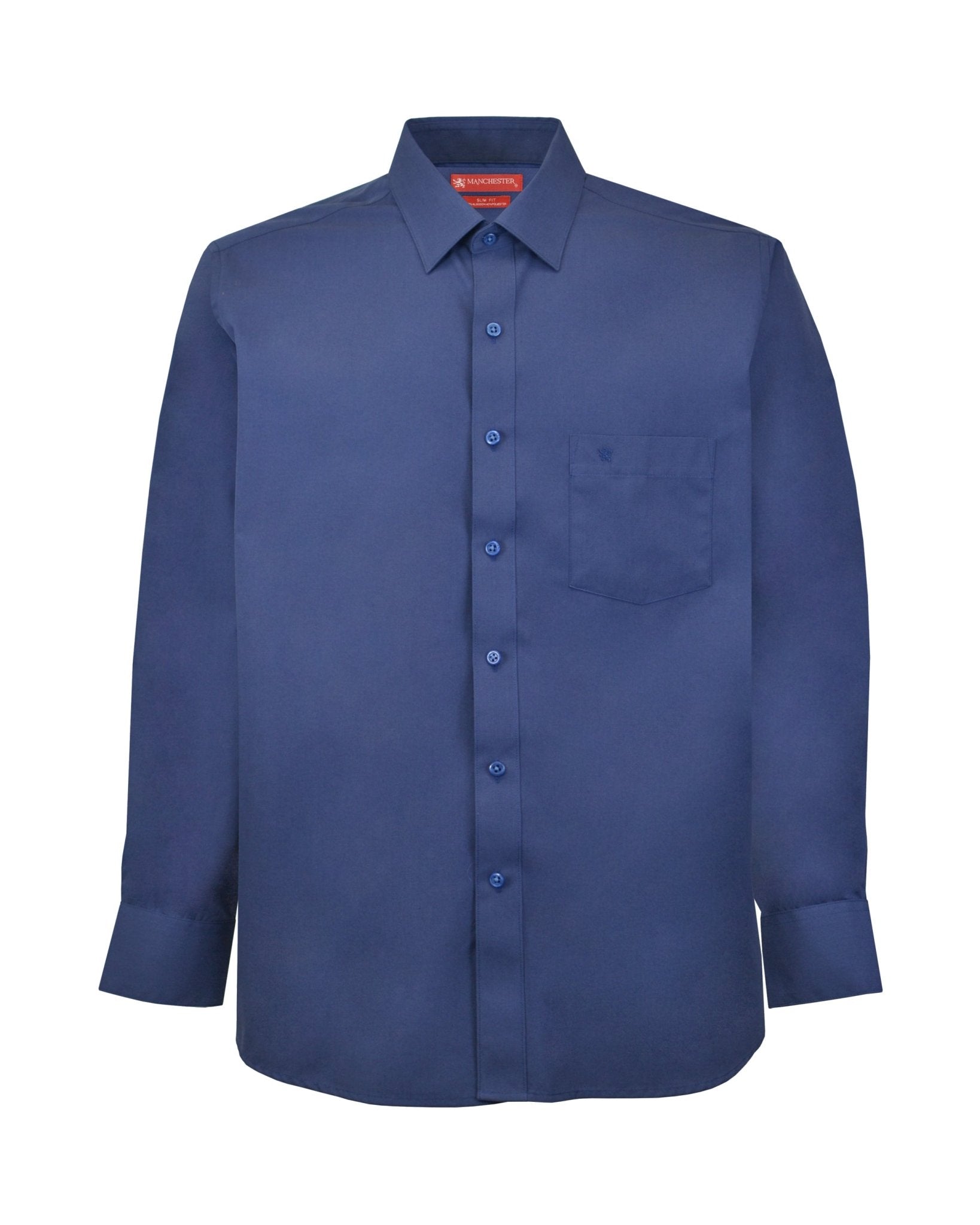 Manchester Camisa de Vestir Slim Fit Puños Convertibles - Mezcla de algodón - Manchester