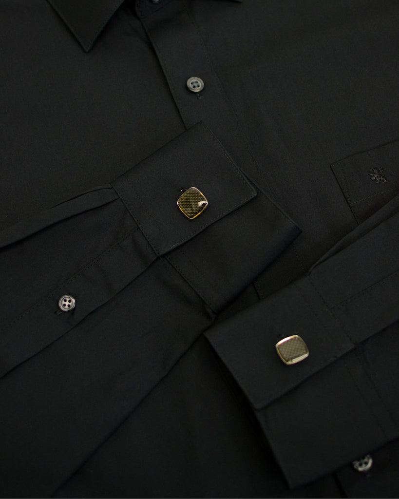 Manchester Camisa de Vestir Slim Fit Puños Convertibles - Mezcla de algodón - Manchester