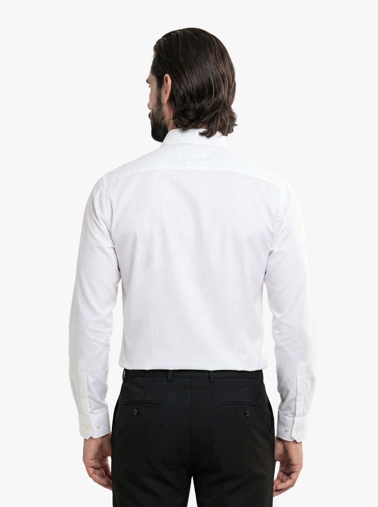 Manchester Camisa de Vestir Slim Fit Puños Convertibles - Mezcla de algodón - Manchester