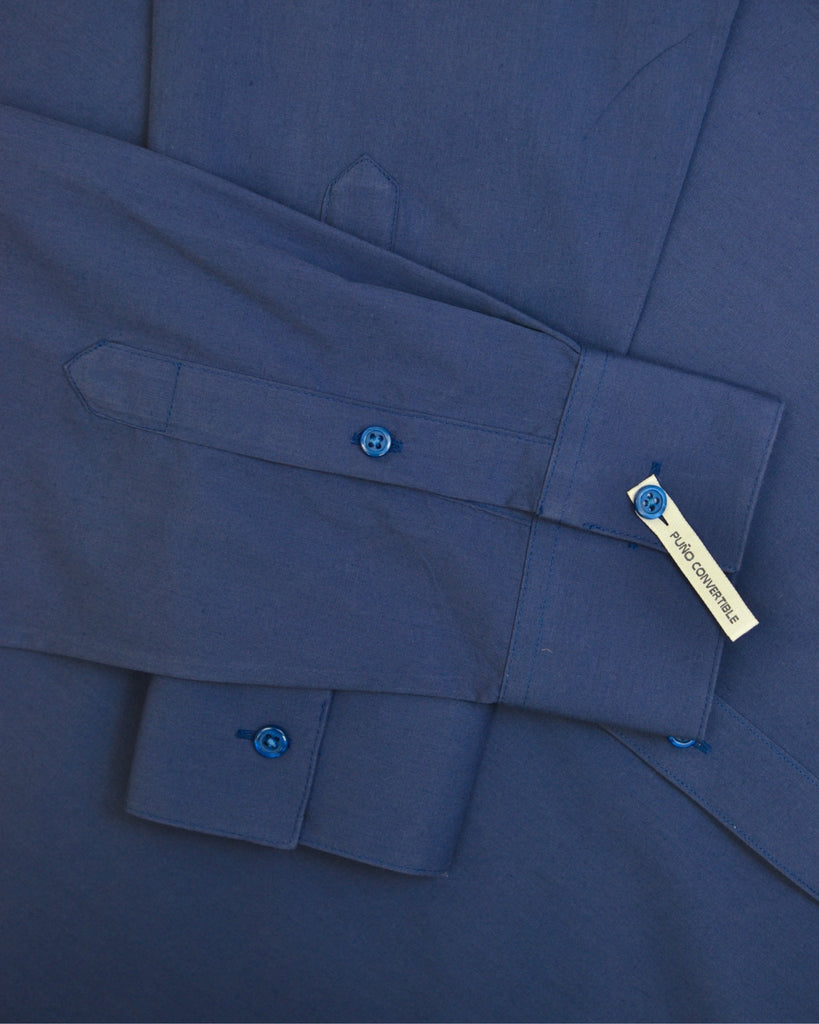 Manchester Camisa de Vestir Slim Fit Puños Convertibles - Mezcla de algodón - Manchester