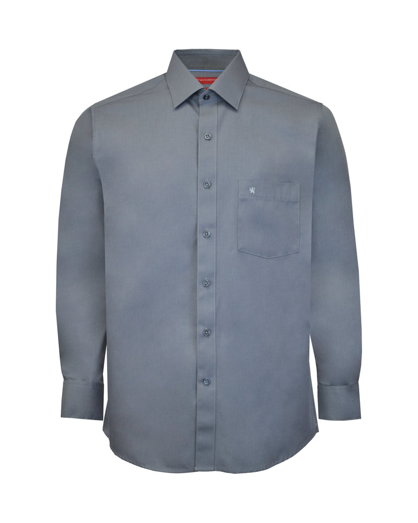 Manchester Camisa de Vestir Slim Fit Puños Convertibles - Mezcla de algodón - Manchester