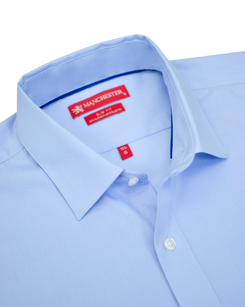 Manchester Camisa de Vestir Slim Fit Puños Convertibles - Mezcla de algodón - Manchester
