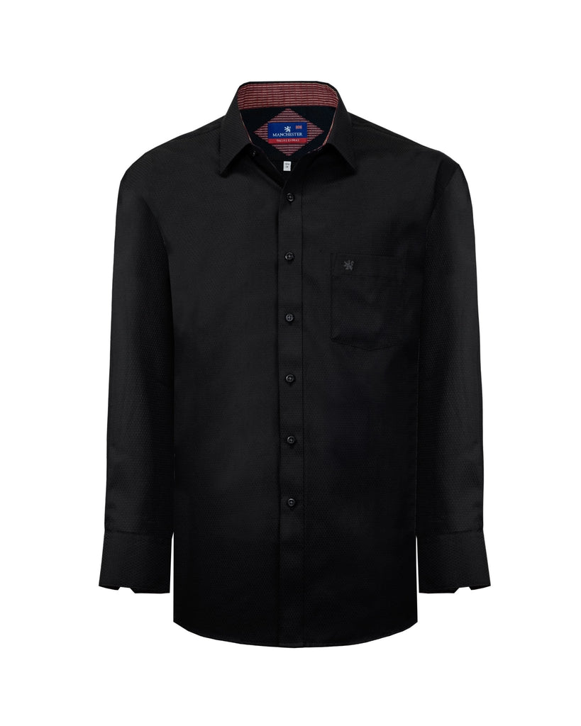 Manchester Camisa de Vestir Tallas Extras - Algodón y Poliéster - Estilo Regular Fit con Puño Ejecutivo - Manchester