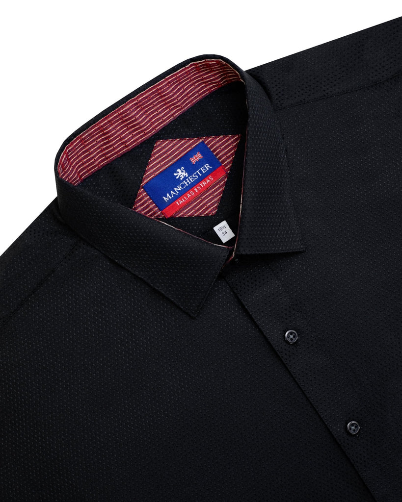 Manchester Camisa de Vestir Tallas Extras - Algodón y Poliéster - Estilo Regular Fit con Puño Ejecutivo - Manchester