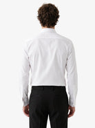Manchester Camisa Etiqueta Cuello Ajustable Algodón y Poliéster color blanco para hombre