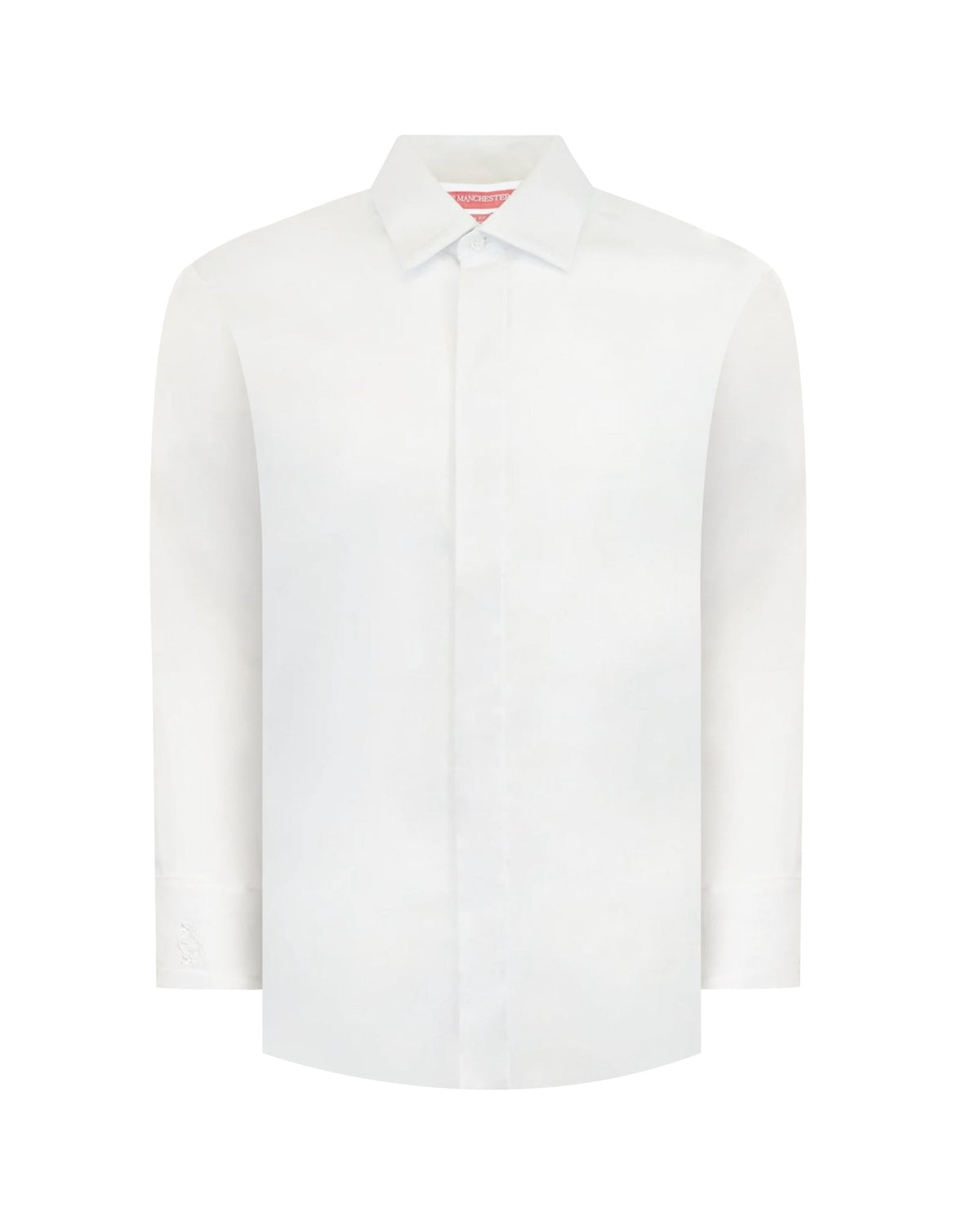 Manchester Camisa Etiqueta Cuello Ajustable Puño Francés Tapeta Oculta Slim Fit - Manchester