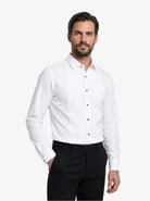 Manchester Camisa Etiqueta Slim Fit Cuello Ajustable Algodón y Poliéster - Manchester
