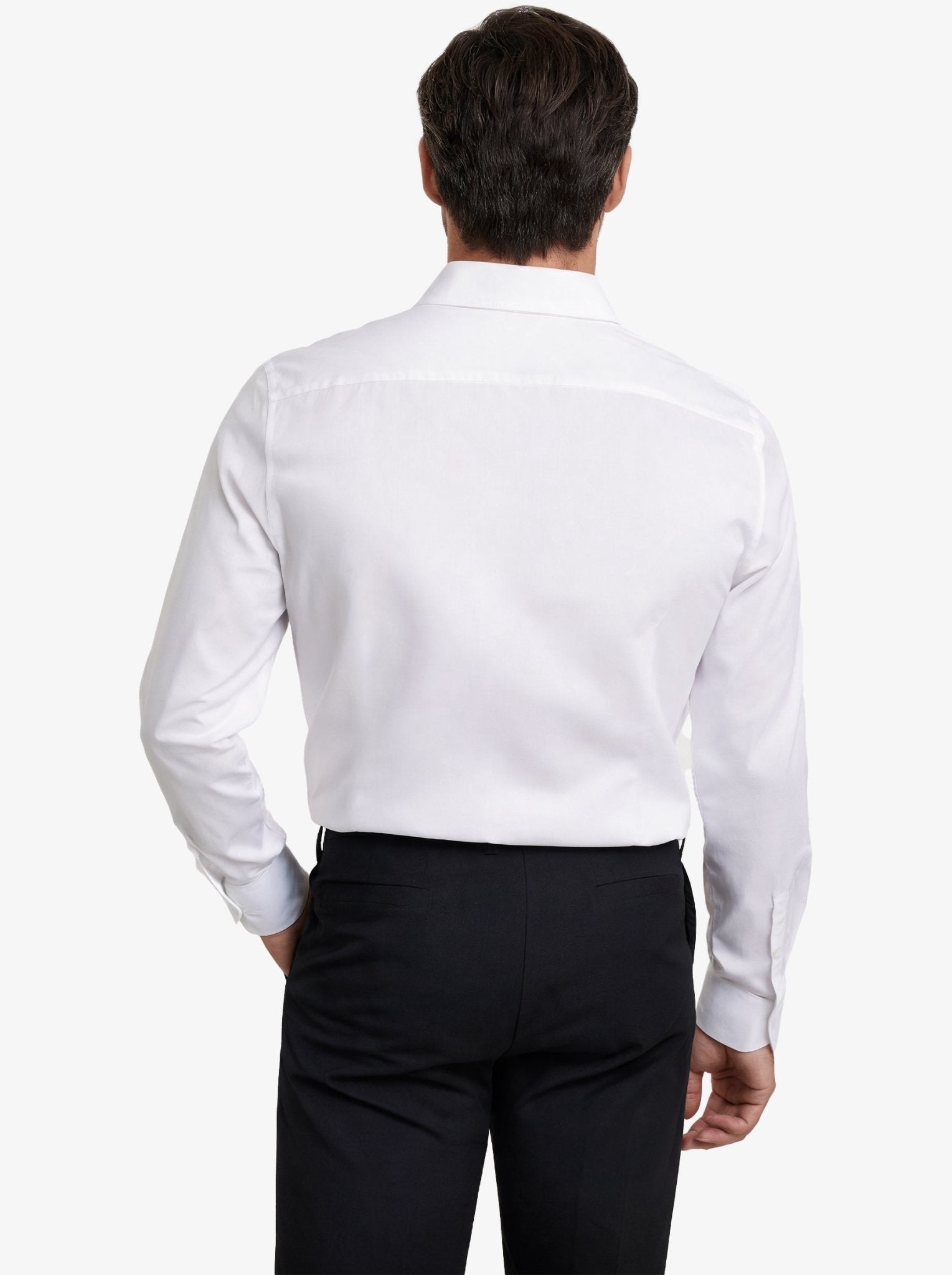 Manchester Camisa Etiqueta Slim Fit Cuello Ajustable Algodón y Poliéster - Manchester