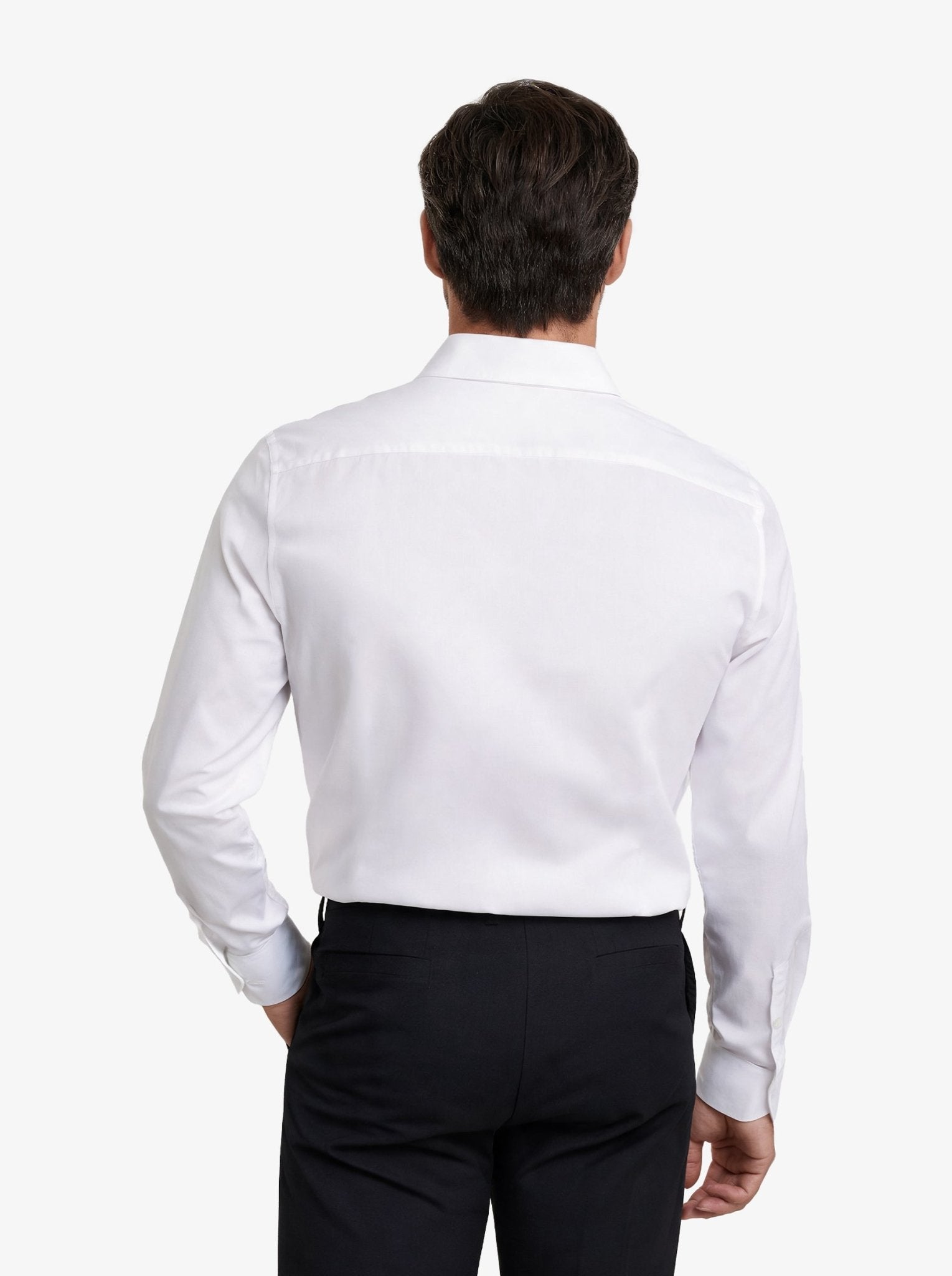Manchester Camisa Etiqueta Slim Fit Cuello Ajustable Algodón y Poliéster - Manchester