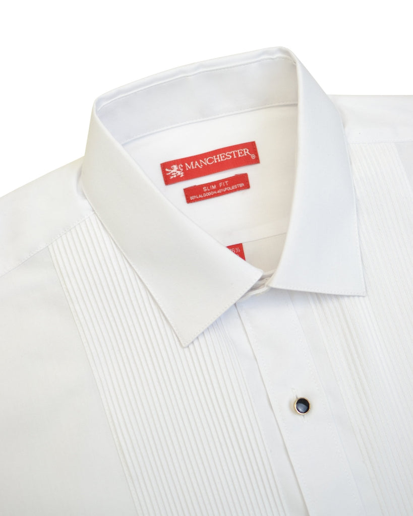 Manchester Camisa Etiqueta Slim Fit Cuello Ajustable Algodón y Poliéster - Manchester