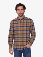 Manchester Camisa Franela Button Down 100% Algodón Cuadros - Manchester