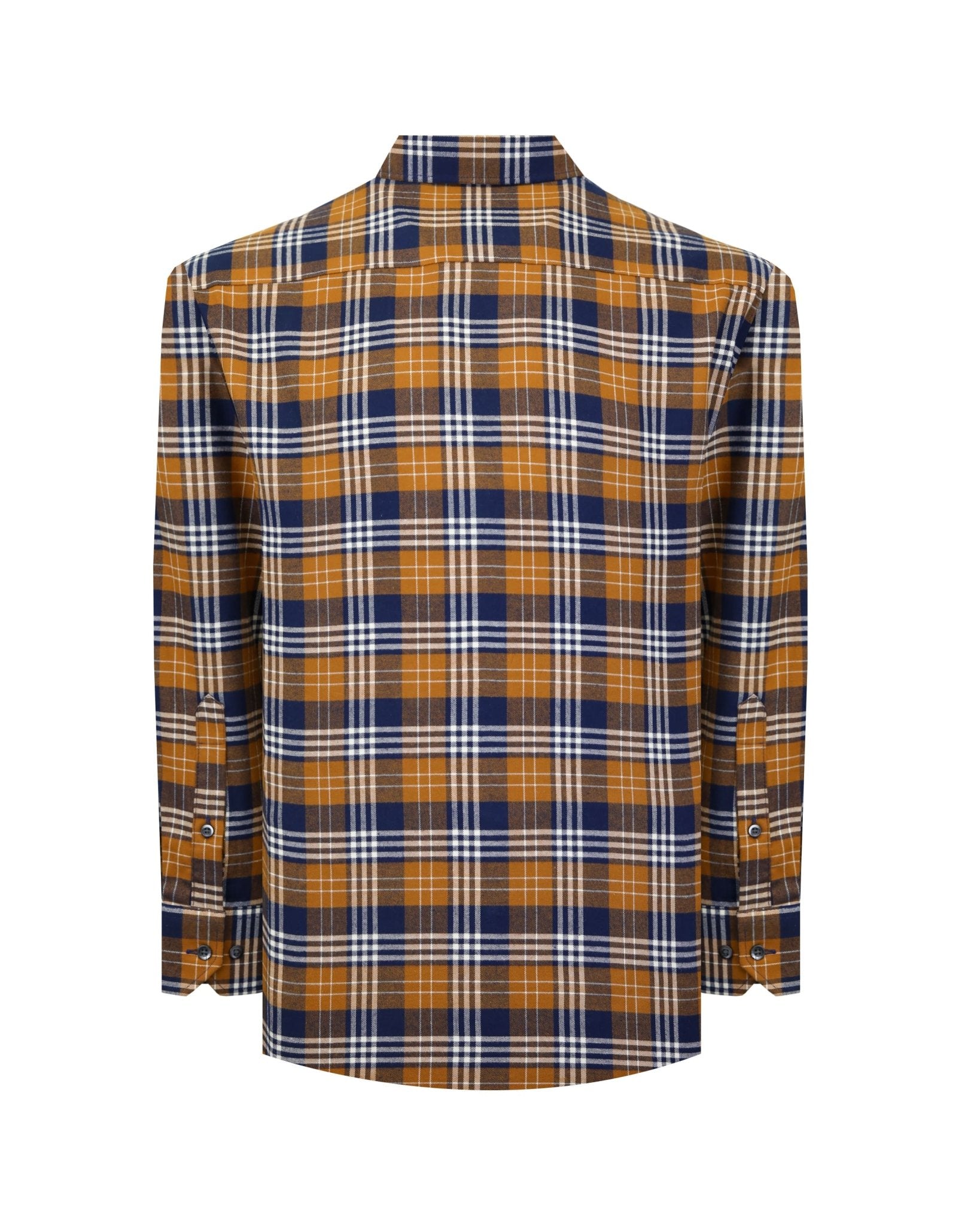 Manchester Camisa Franela Button Down Cuadrado - 100% Algodón - Manchester