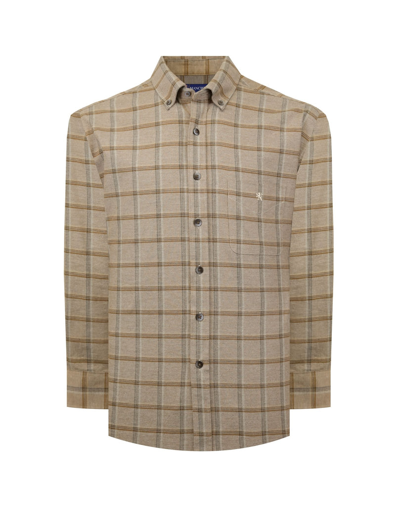 Manchester Camisa Franela en Cuadros Cuello Button Down - Manchester