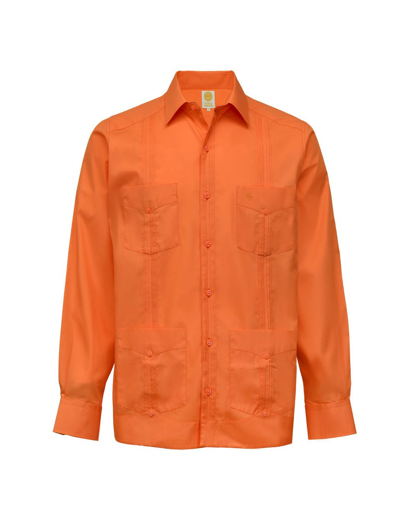 Manchester Camisa Guayabera 100% Algodón - Manga Larga - Manchester