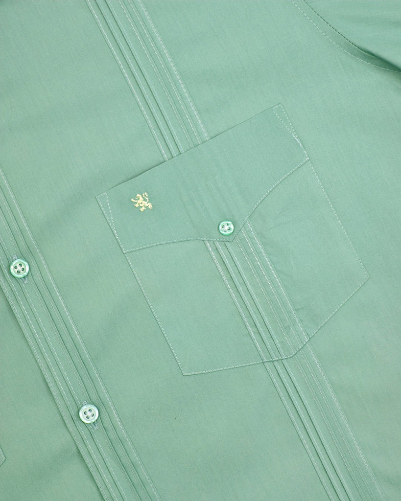 Manchester Camisa Guayabera 100% Algodón - Manga Larga - Manchester