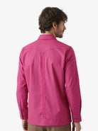 Manchester Camisa Guayabera 100% Algodón - Manga Larga color uva para hombre