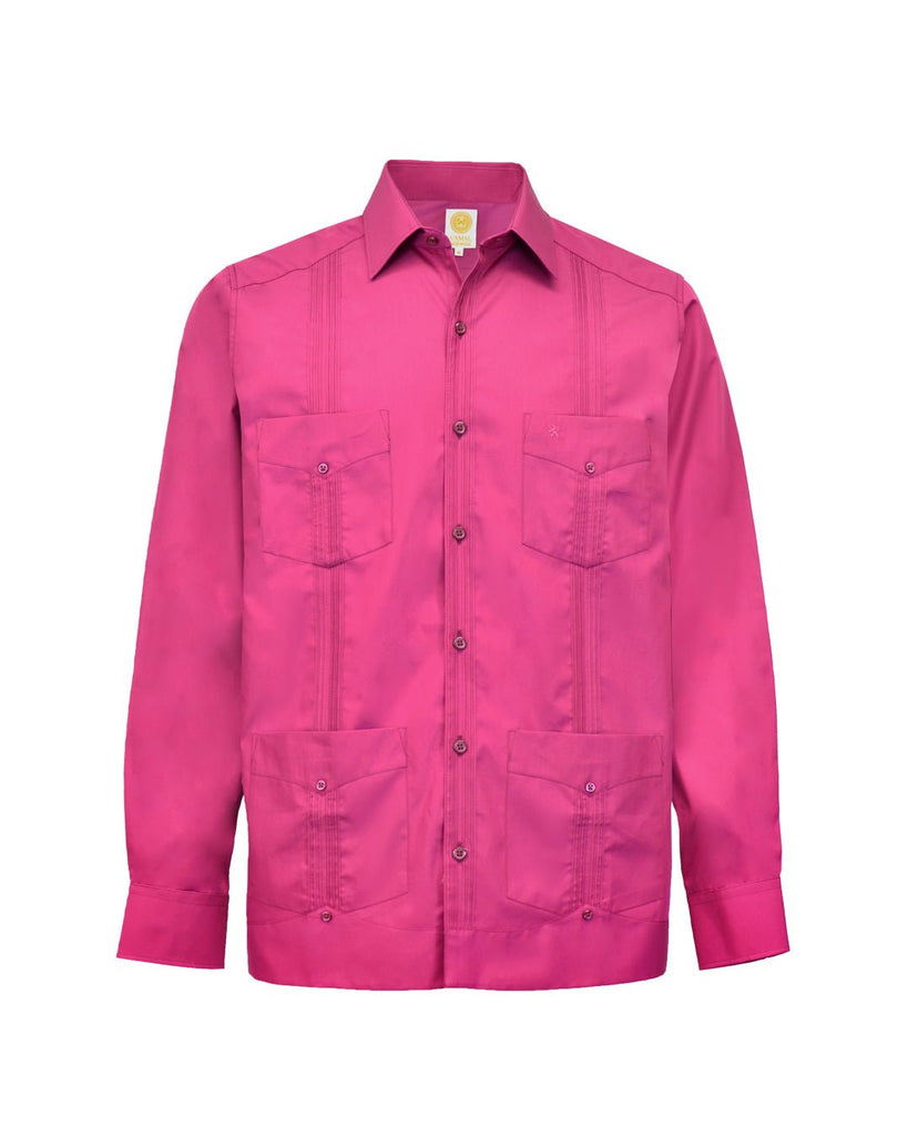 Manchester Camisa Guayabera 100% Algodón - Manga Larga - Manchester