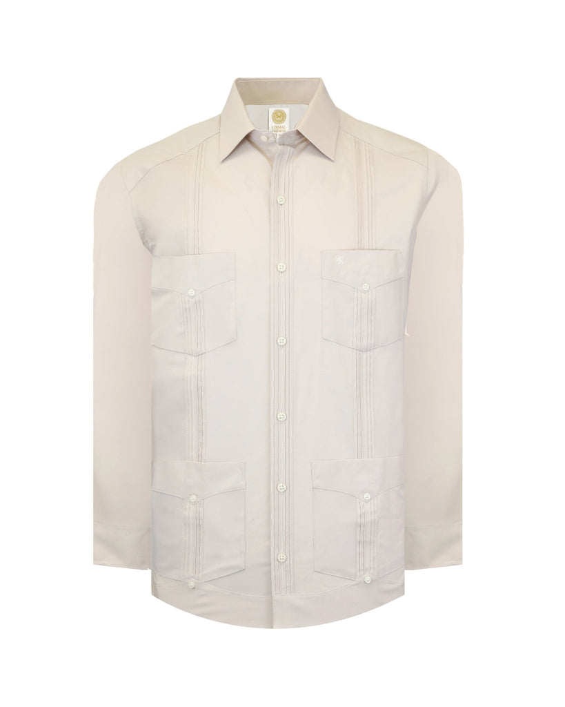 Manchester Camisa Guayabera 100% Algodón - Manga Larga - Manchester