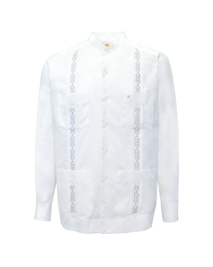 Manchester Camisa Guayabera 100% Algodón Manga Larga - Manchester
