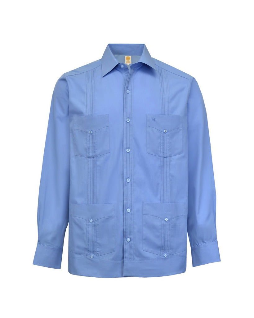 Manchester Camisa Guayabera 100% Algodón - Manga Larga - Manchester