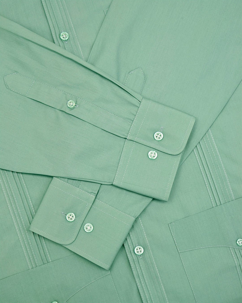 Manchester Camisa Guayabera 100% Algodón - Manga Larga - Manchester