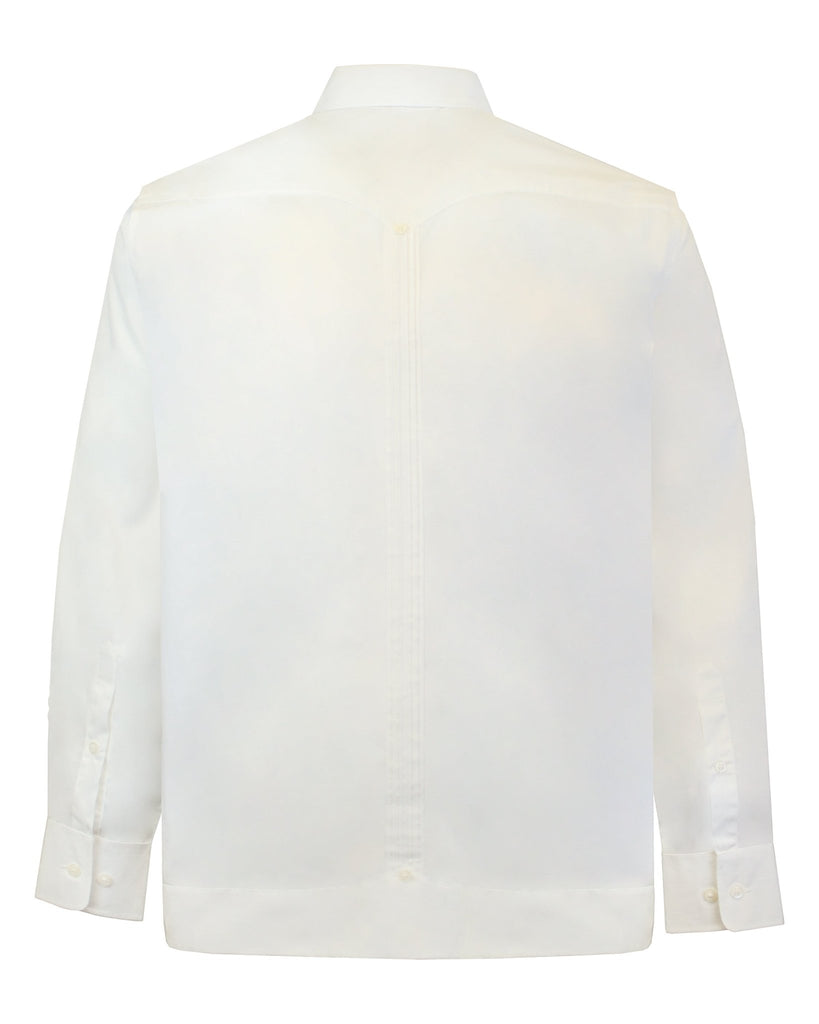 Manchester Camisa Guayabera 100% Algodón - Manga Larga - Manchester