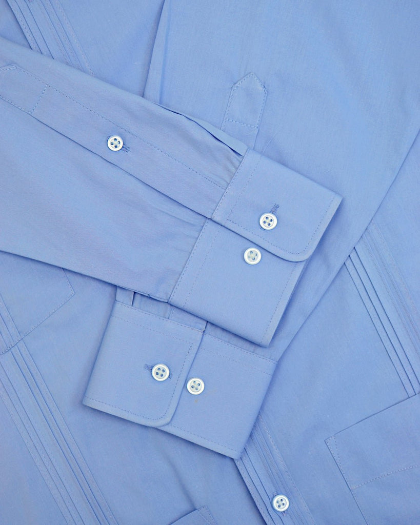 Manchester Camisa Guayabera 100% Algodón - Manga Larga - Manchester