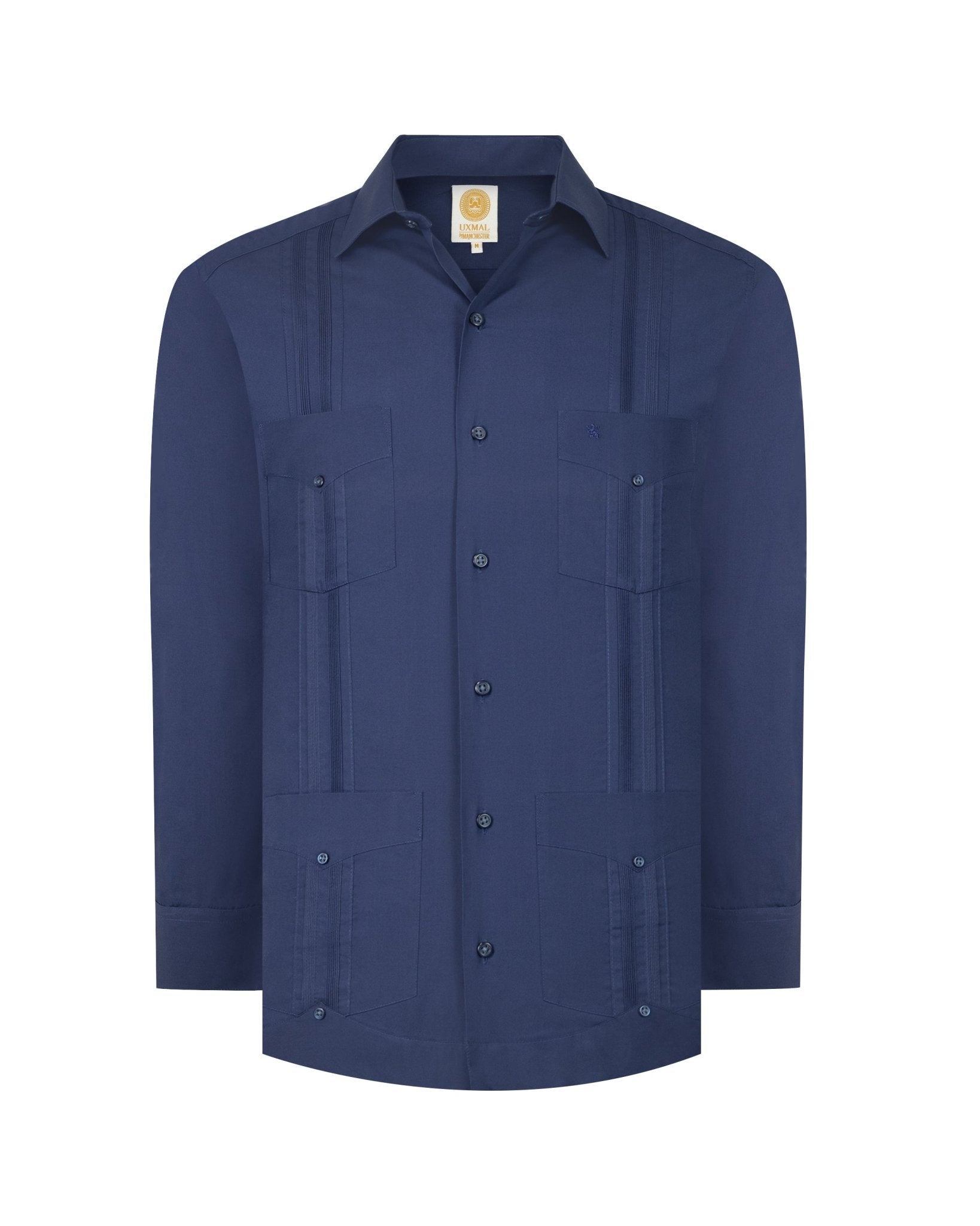 Manchester Camisa Guayabera 100% Algodón - Manga Larga - Manchester
