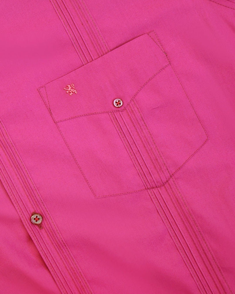 Manchester Camisa Guayabera 100% Algodón - Manga Larga - Manchester