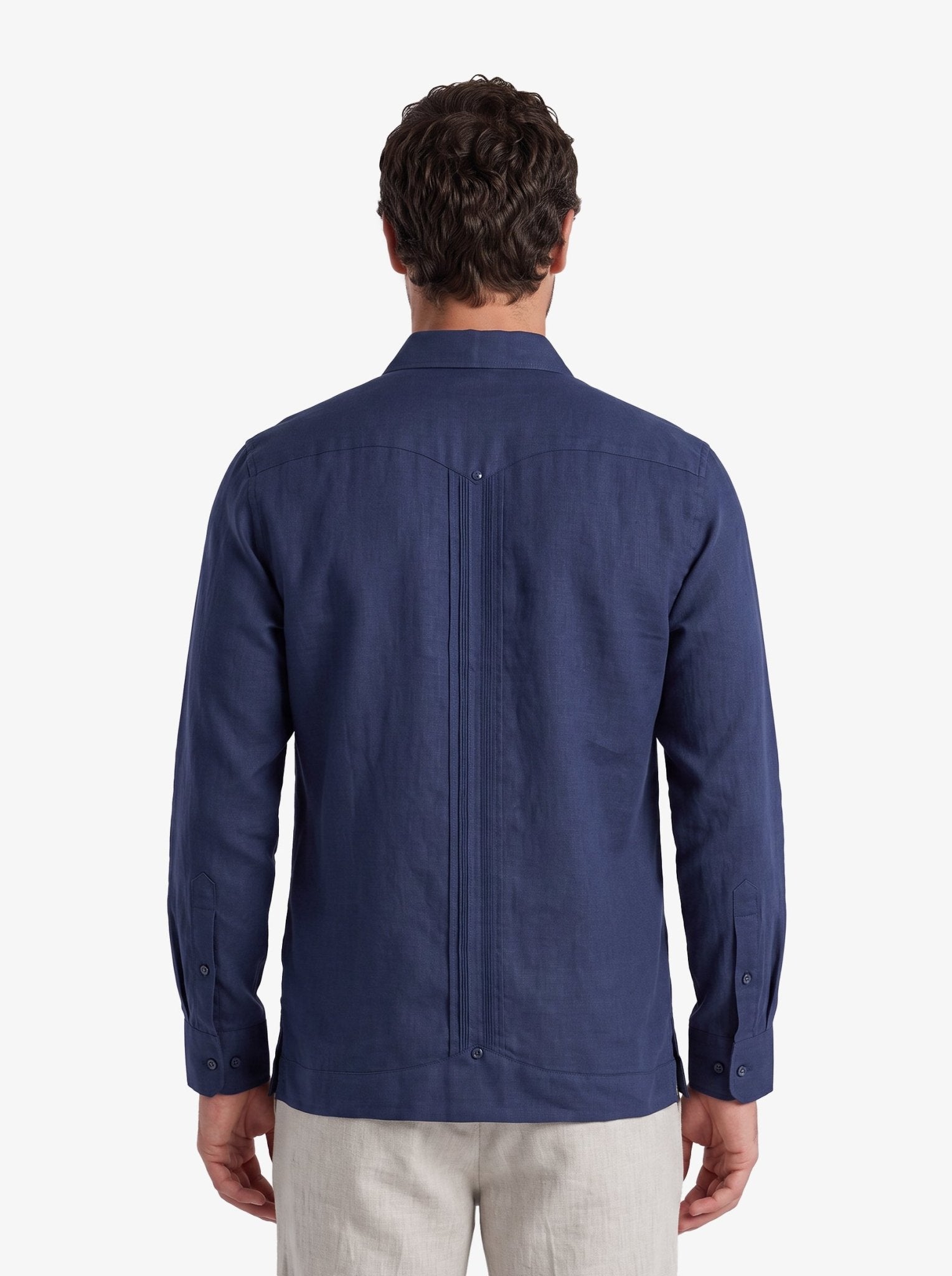 Manchester Camisa Guayabera 100% Algodón - Manga Larga - Manchester