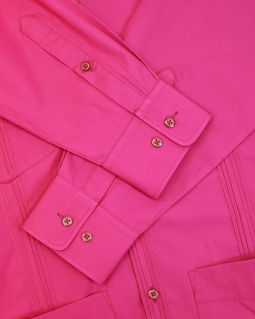 Manchester Camisa Guayabera 100% Algodón - Manga Larga - Manchester