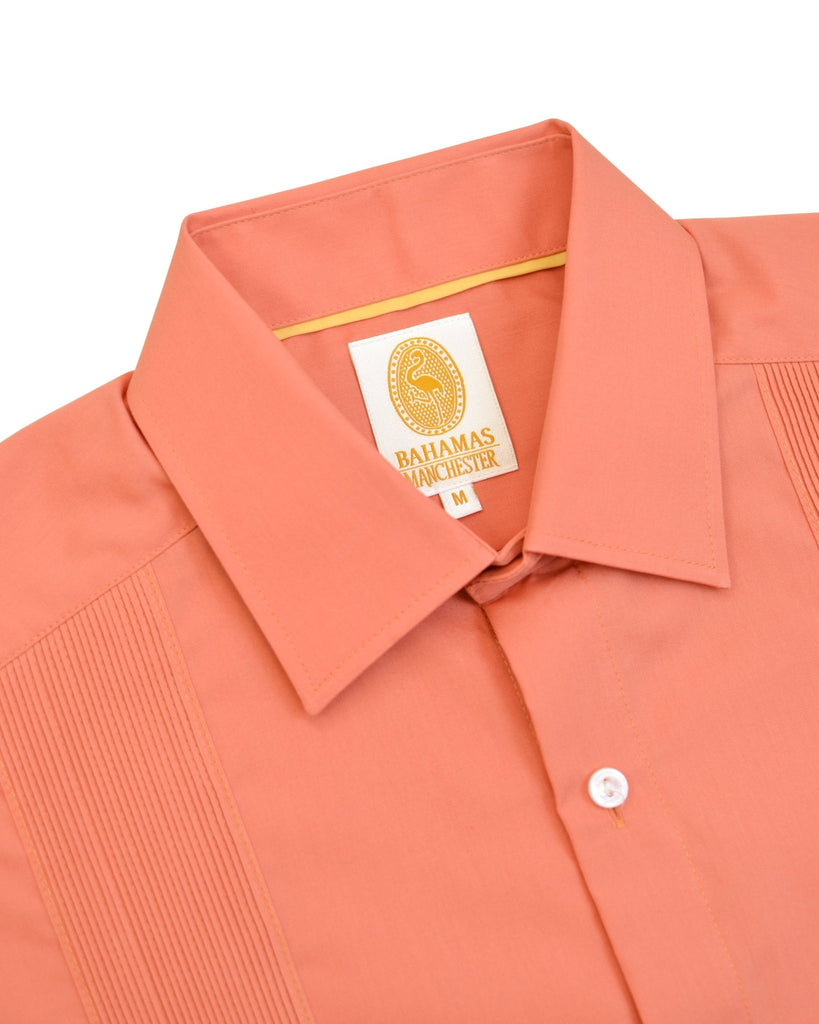Manchester Camisa Guayabera Algodón y Poliéster - Manga Corta - Manchester