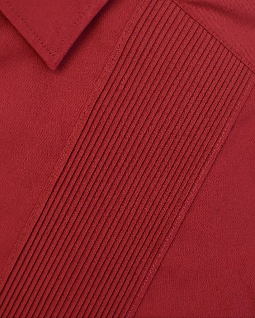 Manchester Camisa Guayabera Algodón y Poliéster - Manga Corta - Manchester