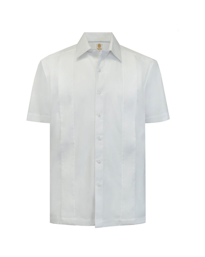 Manchester Camisa Guayabera Algodón y Poliéster - Manga Corta - Manchester