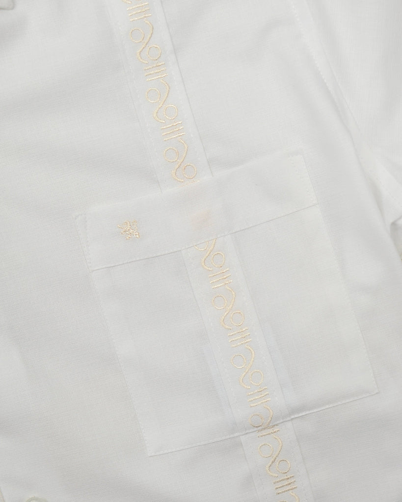 Manchester Camisa Guayabera Casual Slim Fit Algodón y Poliéster - Manga Larga - Manchester