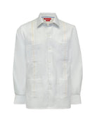 Manchester Camisa Guayabera Casual Slim Fit Algodón y Poliéster - Manga Larga - Manchester