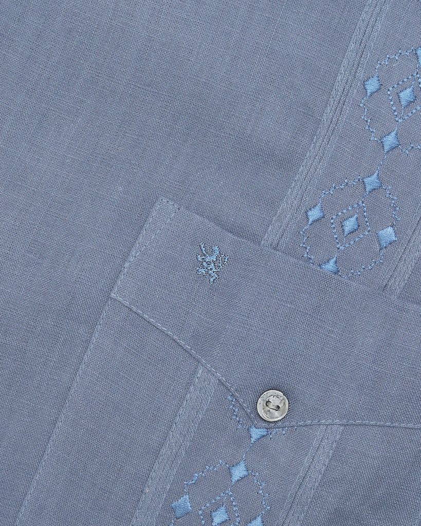 Manchester Camisa Guayabera Clásica 100% Lino - Manga Larga - Manchester