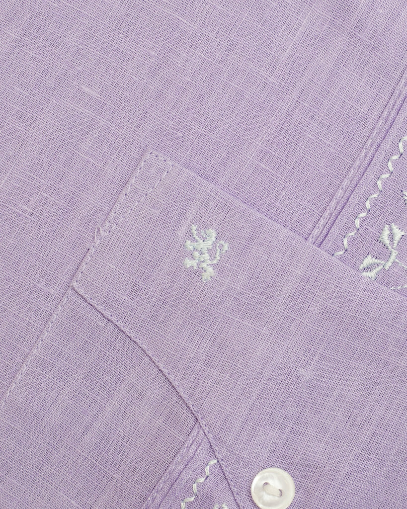 Manchester Camisa Guayabera Clásica Mezcla Lino - Manga Larga - Manchester